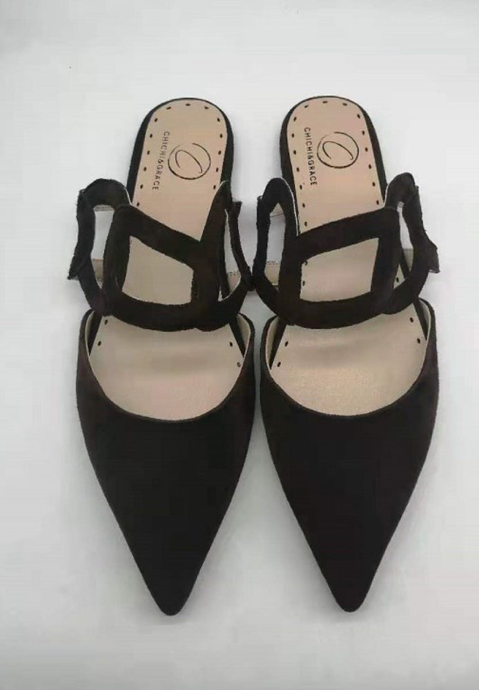 
                  
                    Pointed Toe Hollow Design Slip On Flats
                  
                