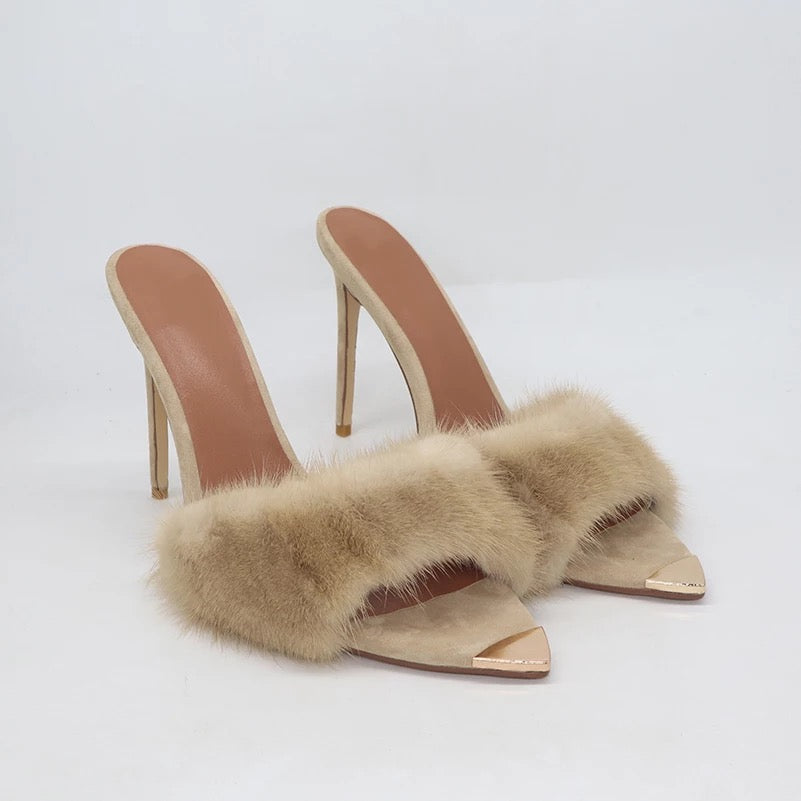 
                  
                    Peep Toe Mules
                  
                
