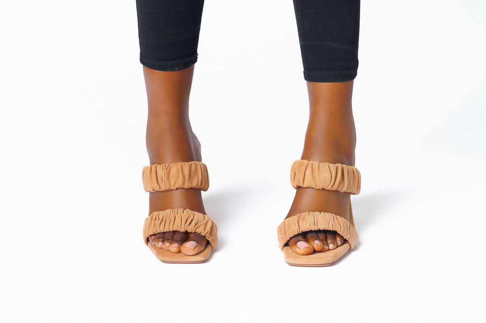 
                  
                    Open toe wrinkle Retro style Sandals
                  
                